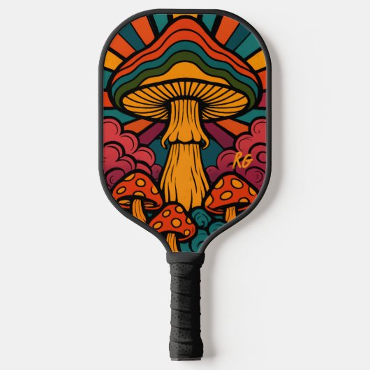 Retropaddenstoelen met monogram pickleball paddle (Voorkant)