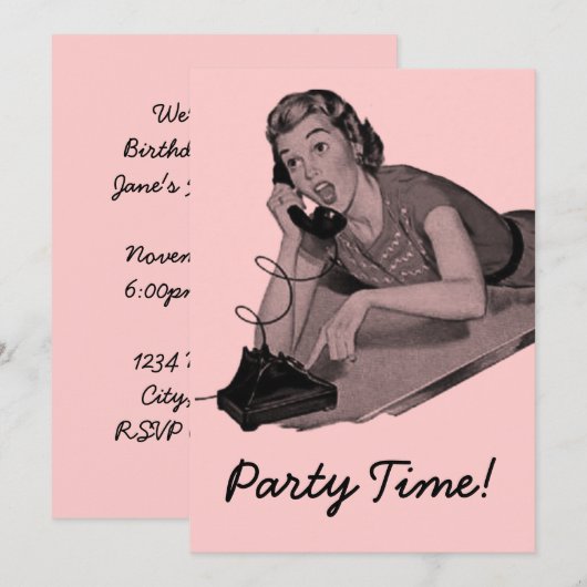 Retropartij Kaart (Voorkant / Achterkant)