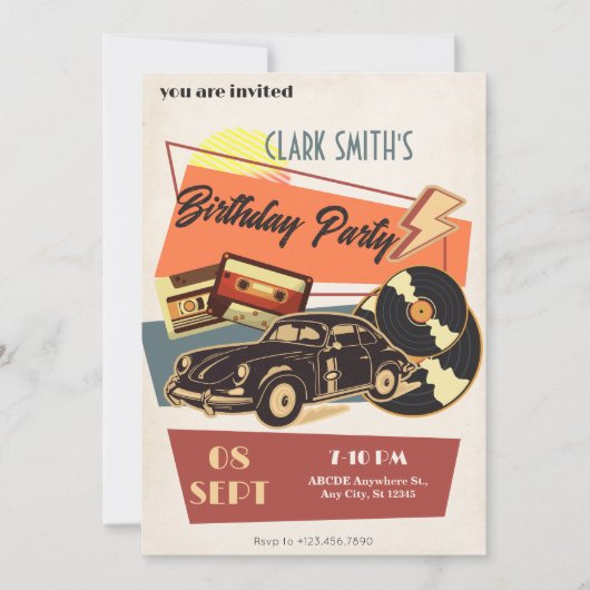 Retropartij Kaart (Voorkant)