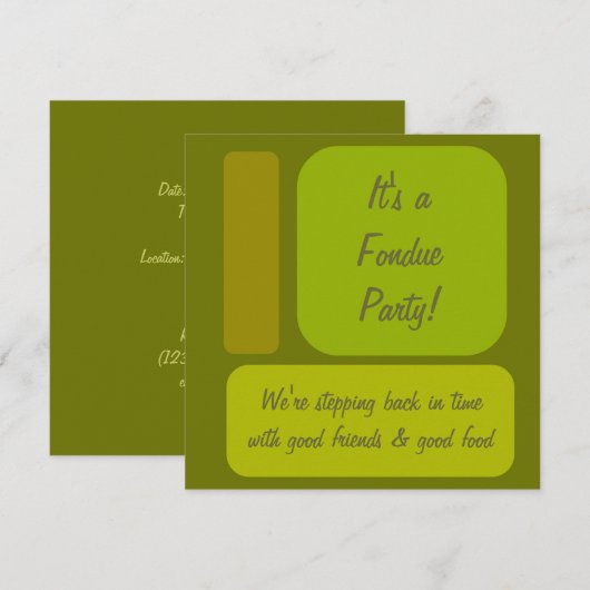 Retropartij Kaart (Voorkant / Achterkant)