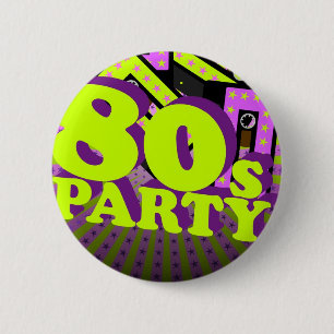 Retropartij Ronde Button 5,7 Cm