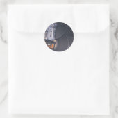 Retropartij Ronde Sticker (Tas)