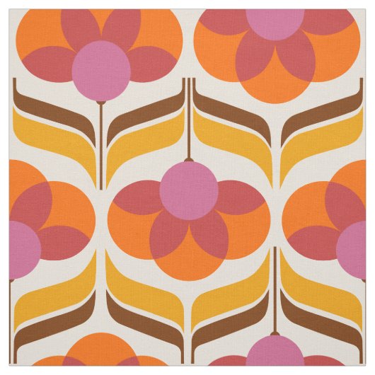 Retropatrobloem Stof (Swatch)