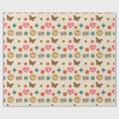 Retropatroon 01 cadeaupapier (Vlak)