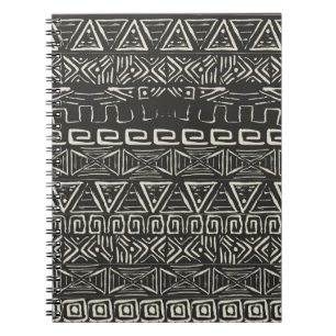  retropatroon. Aztec achtergrond.  Notitieboek