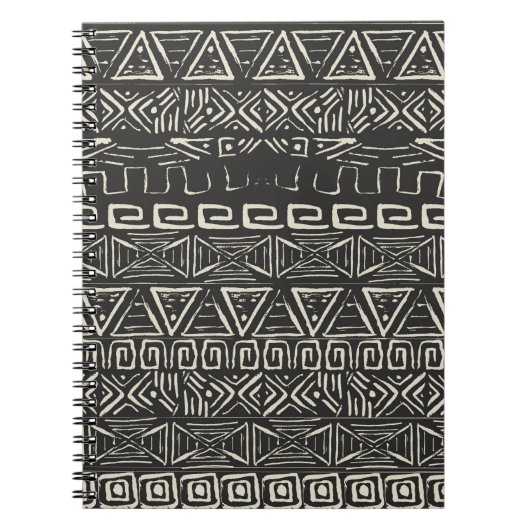 retropatroon. Aztec achtergrond. Notitieboek (Voorkant)
