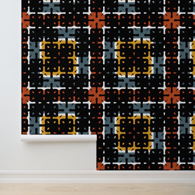 Retropatroon Behang (Applicatie)