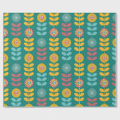 Retropatroon Cadeaupapier (Vlak)