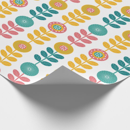 Retropatroon Cadeaupapier (Hoek)