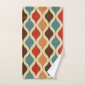 Retropatroon gekleurd bad handdoek (Handdoek)