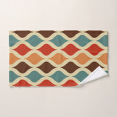 Retropatroon gekleurd bad handdoek (Handdoek)
