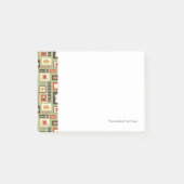 Retropatroon met keukengerei voor het ontbijt post-it® notes (Voorkant)