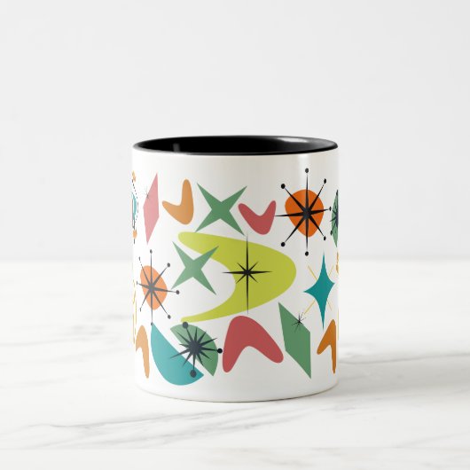 Retropatroon Mok uit het midden van de eeuw (Center)