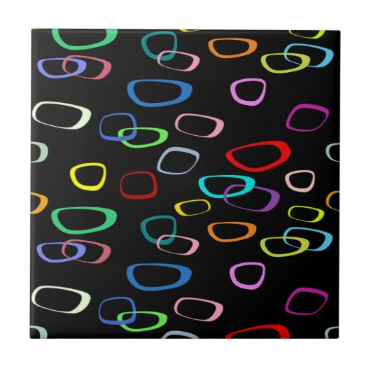 Retropatroon op tegeltje (Voorkant)