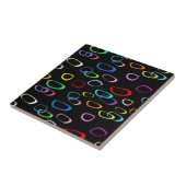 Retropatroon op tegeltje (Zijkant)