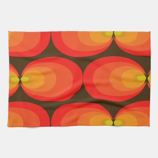 retropatroon theedoek (Horizontaal)