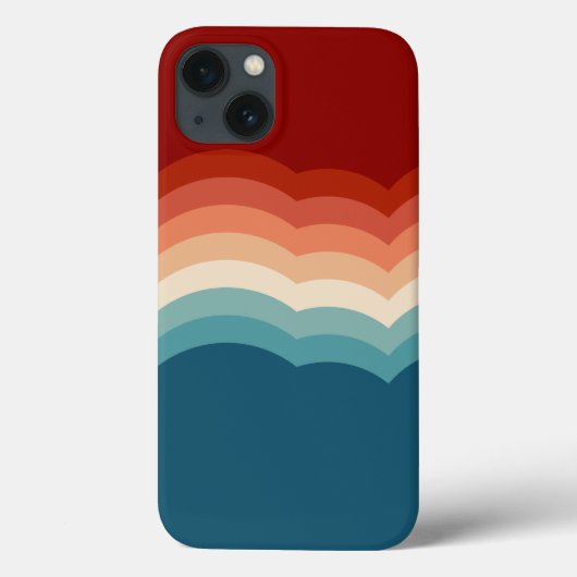 Retropatroon van 70 s Case-Mate iPhone case (Achterkant)