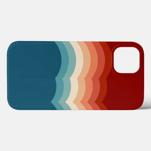 Retropatroon van 70 s Case-Mate iPhone case (Achterkant (horizontaal))