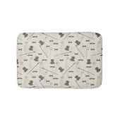 Retropatroon voor man 2 badmat (Voorkant)