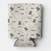 Retropatroon voor man 2 blikjeskoeler (Voorkant)