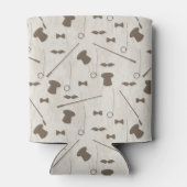 Retropatroon voor man 2 blikjeskoeler (Achterkant)