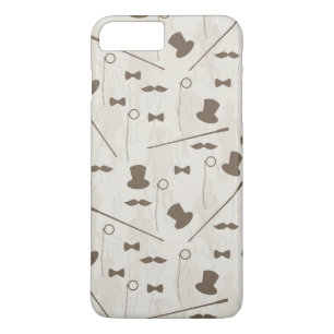 Retropatroon voor man 2 	iPhone 8/7 plus hoesje