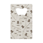 Retropatroon voor man 2 creditkaart flessenopener (Achterkant)