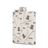 Retropatroon voor man 2 heupfles (Links)