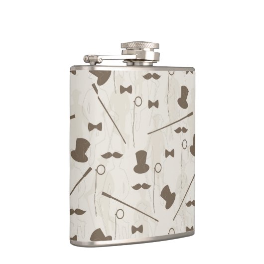 Retropatroon voor man 2 heupfles (Rechts)