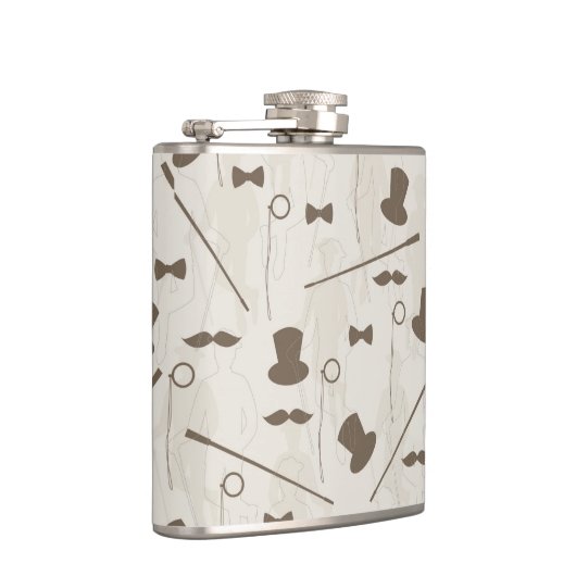 Retropatroon voor man 2 heupfles (Rechts)