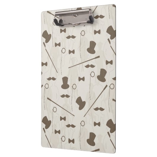 Retropatroon voor man 2 klembord (Links)