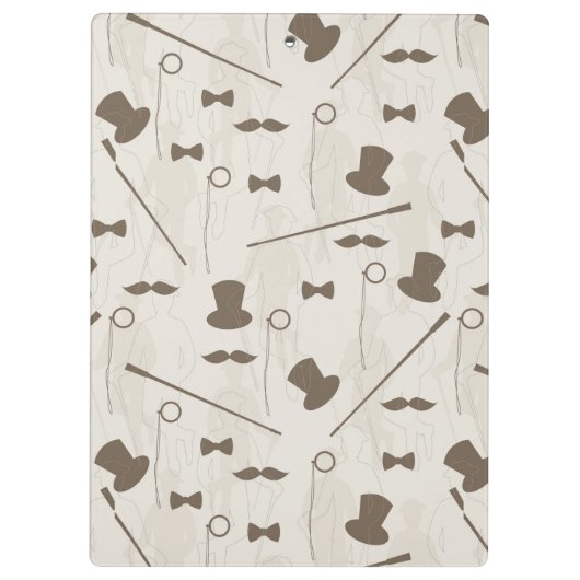 Retropatroon voor man 2 klembord (Achterkant)