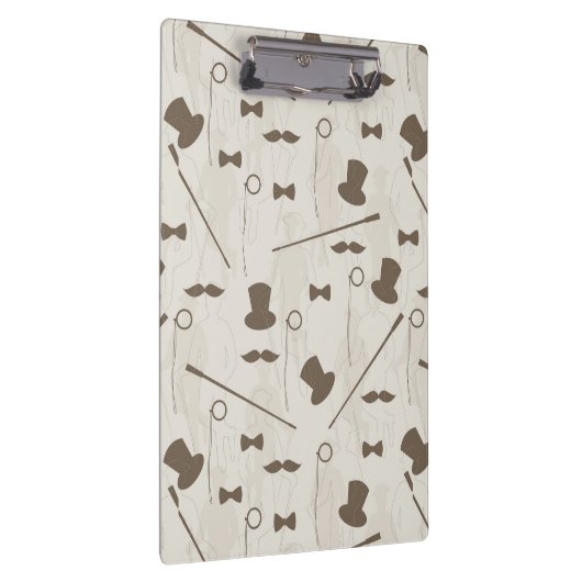 Retropatroon voor man 2 klembord (Rechts)