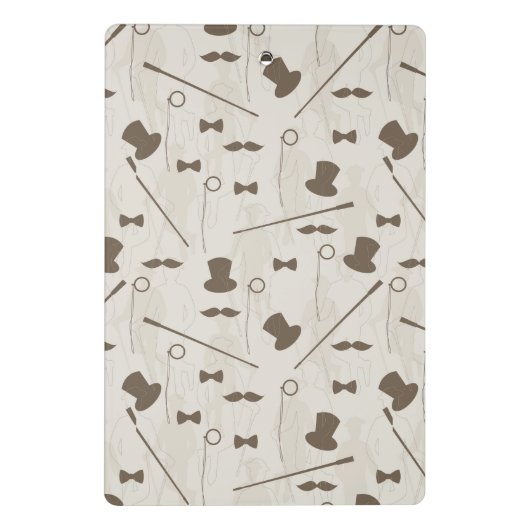 Retropatroon voor man 2 mini klembord (Achterkant)