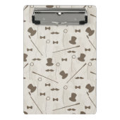 Retropatroon voor man 2 mini klembord (Voorkant)