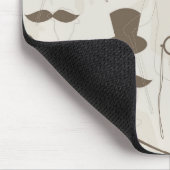 Retropatroon voor man 2 muismat (Hoek)