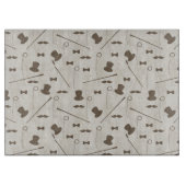 Retropatroon voor man 2 snijplank (Voorkant)