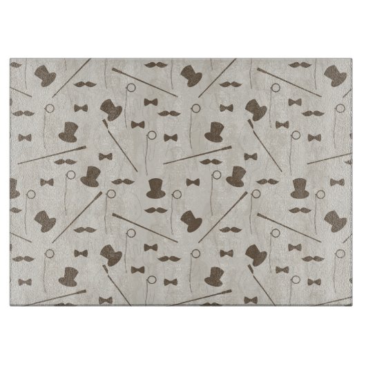 Retropatroon voor man 2 snijplank (Voorkant)