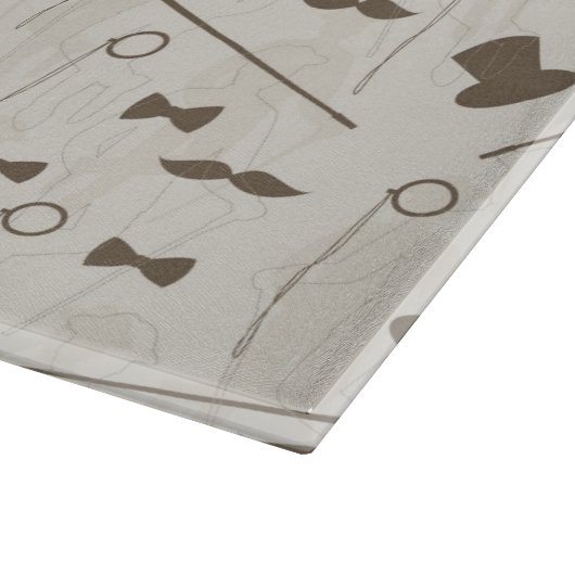 Retropatroon voor man 2 snijplank (Hoek)