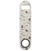 Retropatroon voor man 2 speed flessenopener (Achterkant)