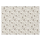 Retropatroon voor man 2 tafelkleed (Voorkant (Horizontaal))