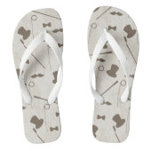 Retropatroon voor man 2 teenslippers (Voetbed)