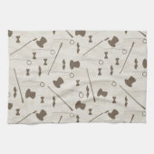 Retropatroon voor man 2 theedoek (Horizontaal)