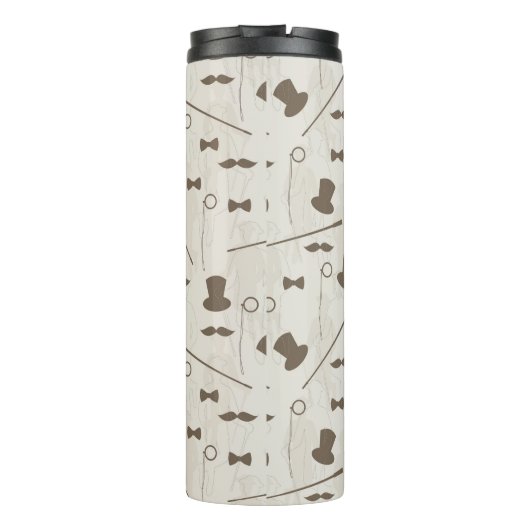 Retropatroon voor man 2 thermosbeker (Achterkant)