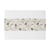 Retropatroon voor man 2 uitnodigingen wikkel (Achterkant Voorbeeld)