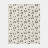 Retropatroon voor man fleece deken (Voorkant)