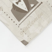 Retropatroon voor man fleece deken (Hoek)