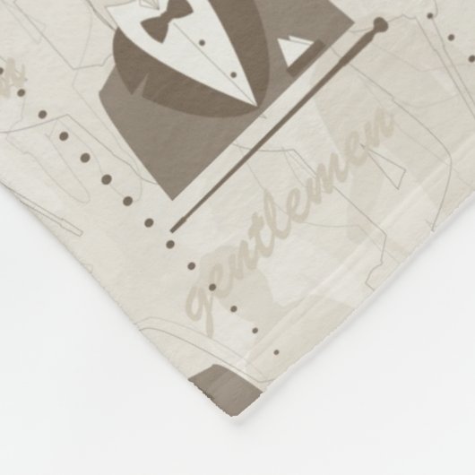 Retropatroon voor man fleece deken (Hoek)