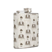 Retropatroon voor man heupfles (Rechts)