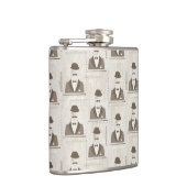 Retropatroon voor man heupfles (Rechts)